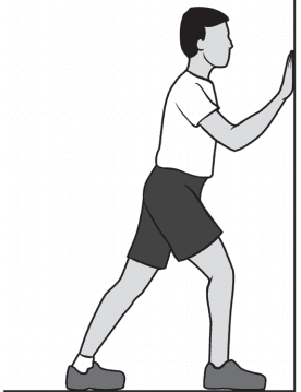 درمان زانو درد- کشش طناب به وسیله پاشنه پا