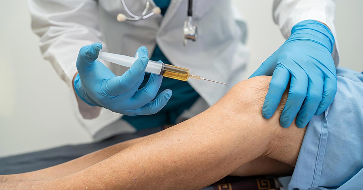 درمان آرتروز زانو با پی آر پی